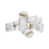 Conector RJ45 Cat6 Gold Plated 3U – Pack x10 Unidades, Alta Conductividad