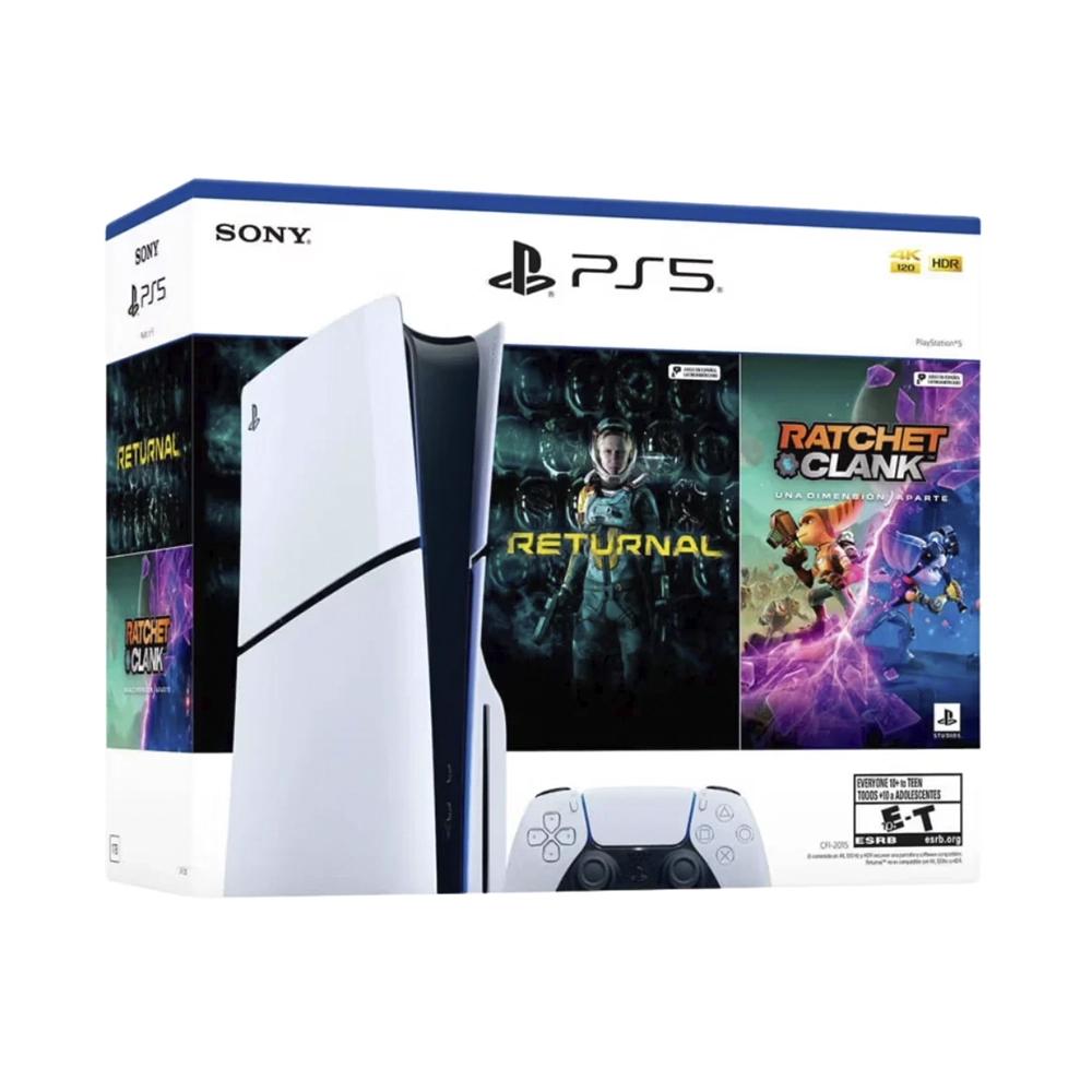 Consola PS5 Slim Sony 1TB Físico + 2 Juegos Experiencia Next Gen