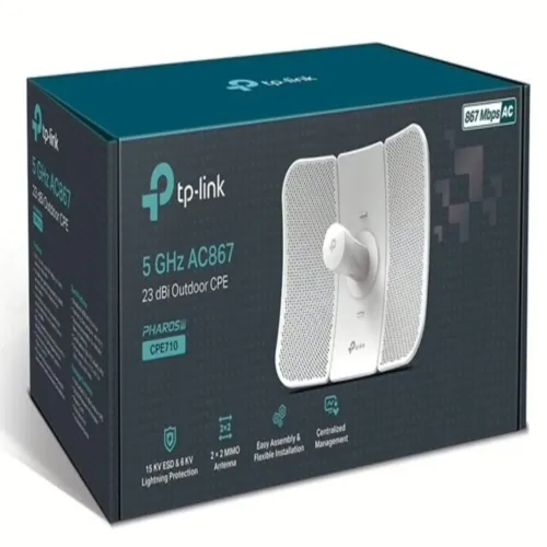 Antena Exterior TP-Link CPE710 5GHz AC867 23dBi Larga Distancia