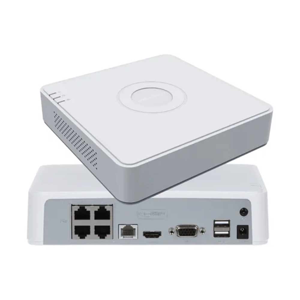 DVR/NVR Hikvision DS-7104NI-Q1/4P, 4 canales PoE, 1080p, hasta 6MP