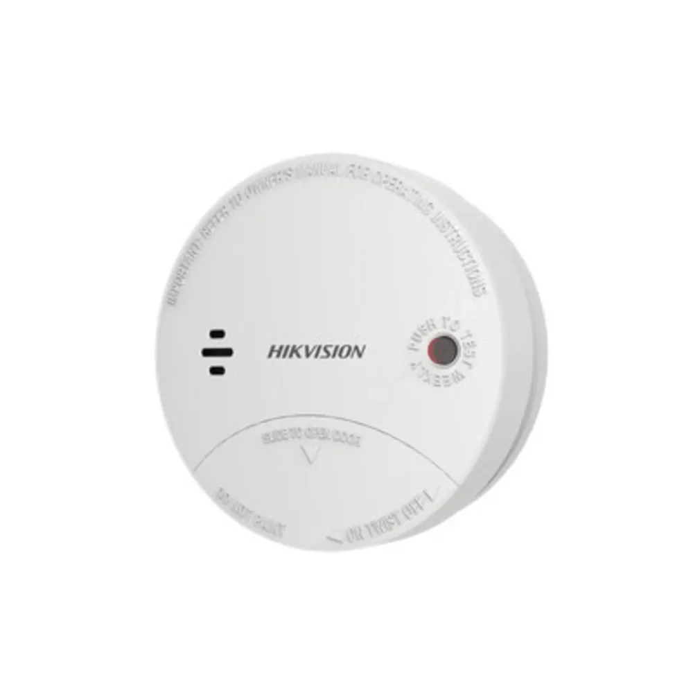 Detector de humo inalámbrico Hikvision DS-PD1-SMK-W, 433 MHz, 85 dB