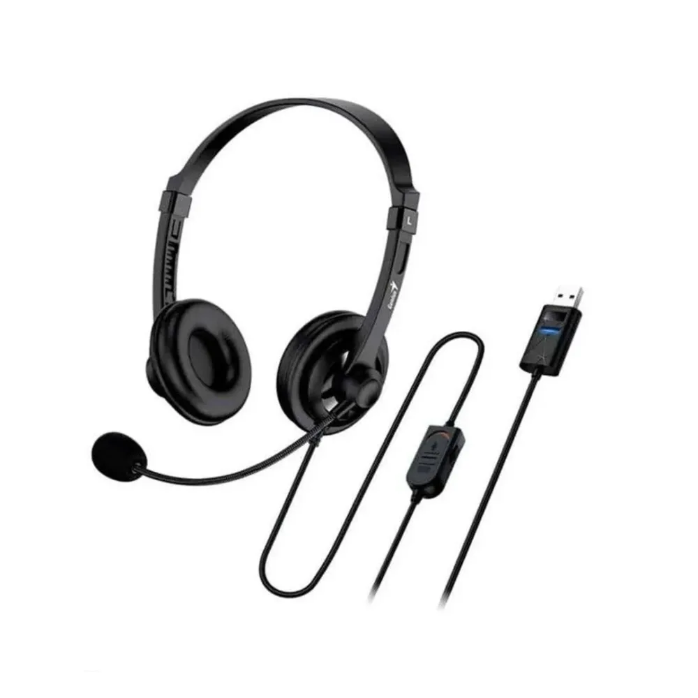 Diadema USB Genius HS-230U Sonido Claro y Comodidad Garantizada