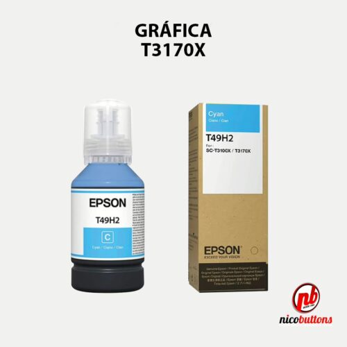 Botella EPSON T49H CYAN 140ML