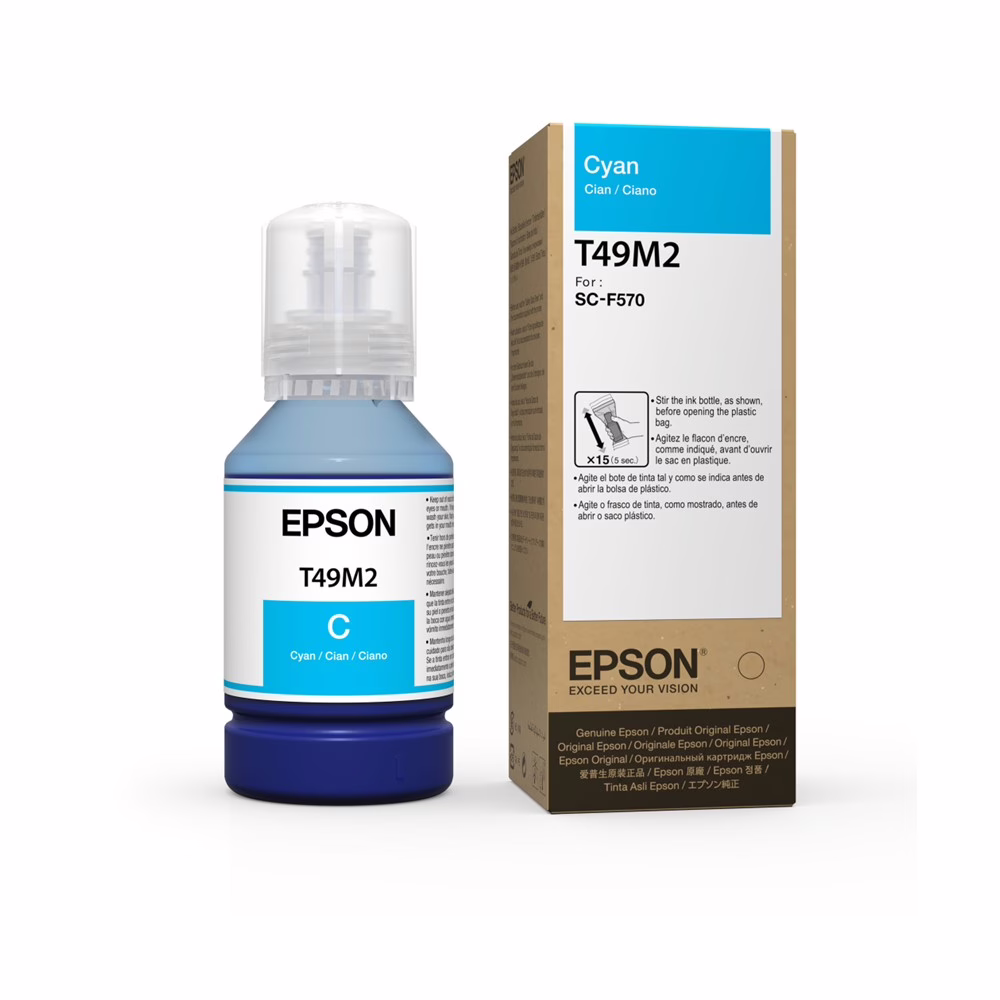 Botella EPSON T49H CYAN 140 ML