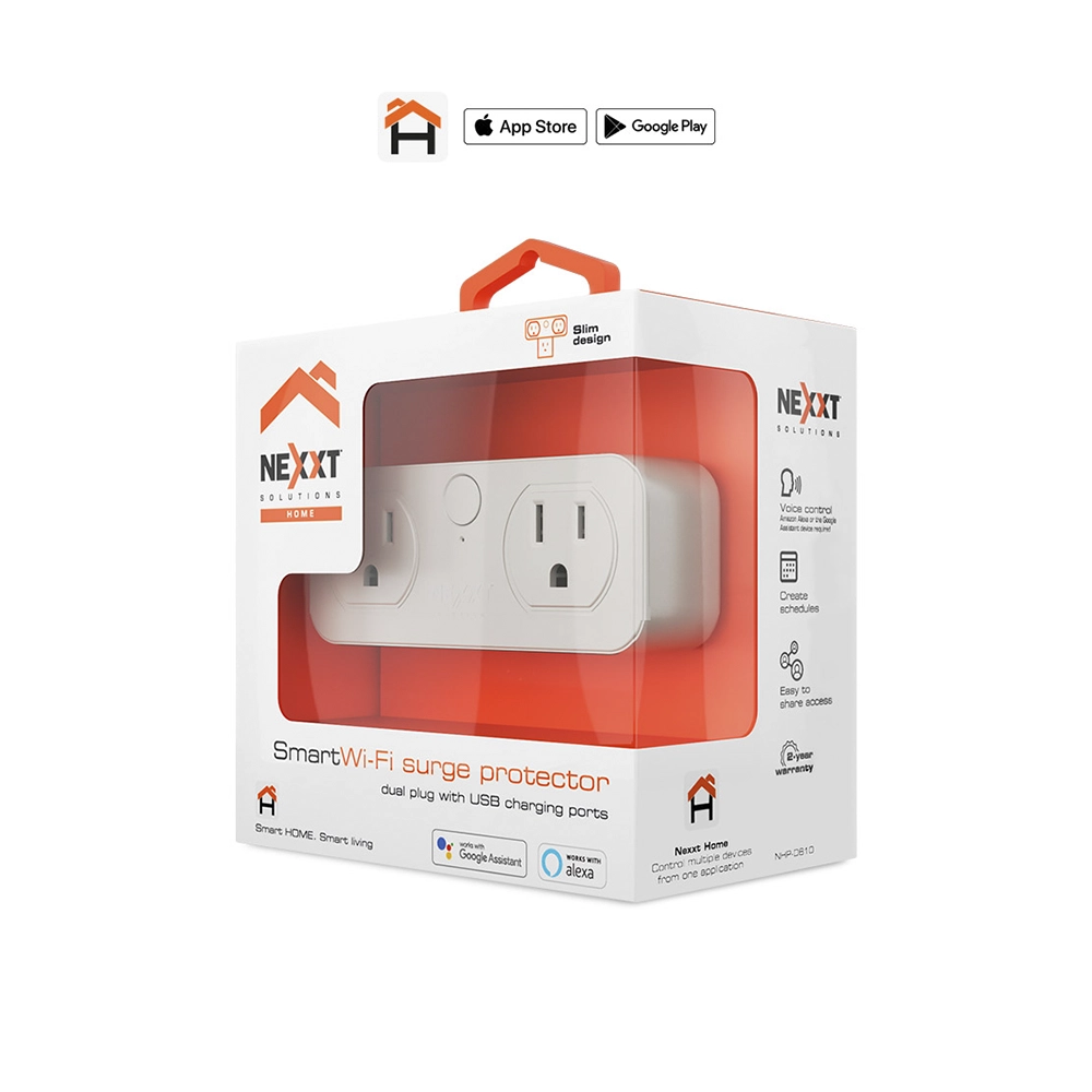 Enchufe Inteligente Wi-Fi 110V NHP-D610 – 2 Tomas + 2 Puertos USB, Control por App y Voz