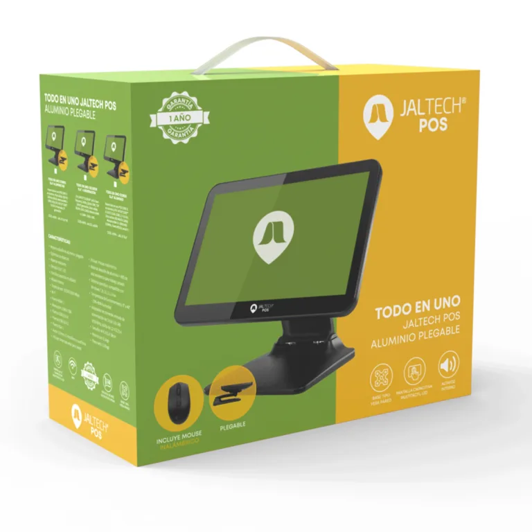 Equipo POS Jaltech Celeron J4125 8GB RAM SSD 256GB Aluminio Premium