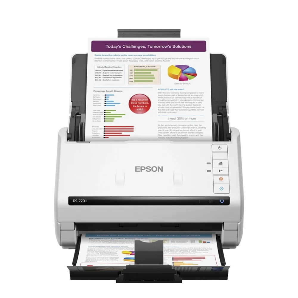 Escáner WorkForce DS-770 II Epson Escaneo Rápido para Alto Volumen
