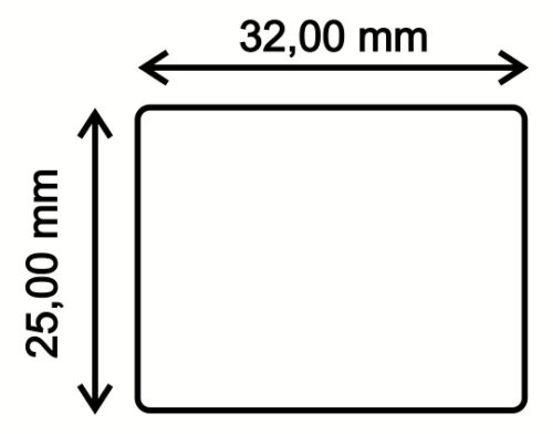 Etiquetas Adhesivas TT SAT 32mm x 25mm C1 R5000 PPBB Polipropileno Brillante