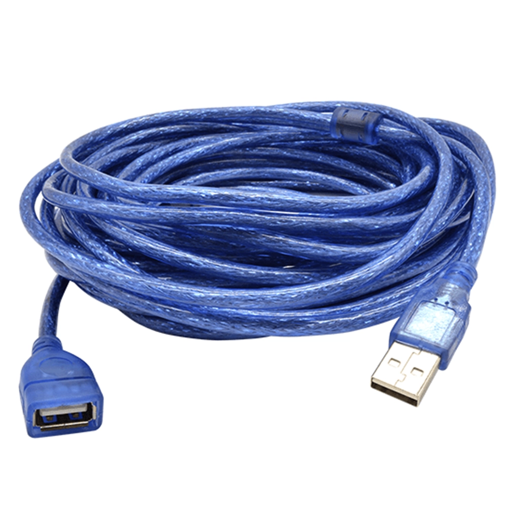 Extensión USB 2.0 Blindada 5M con Filtro – USB Macho a Hembra