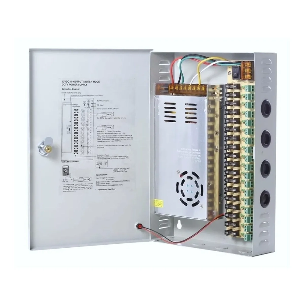 Fuente De Alimentacion 12v 30 AM 18 Canales