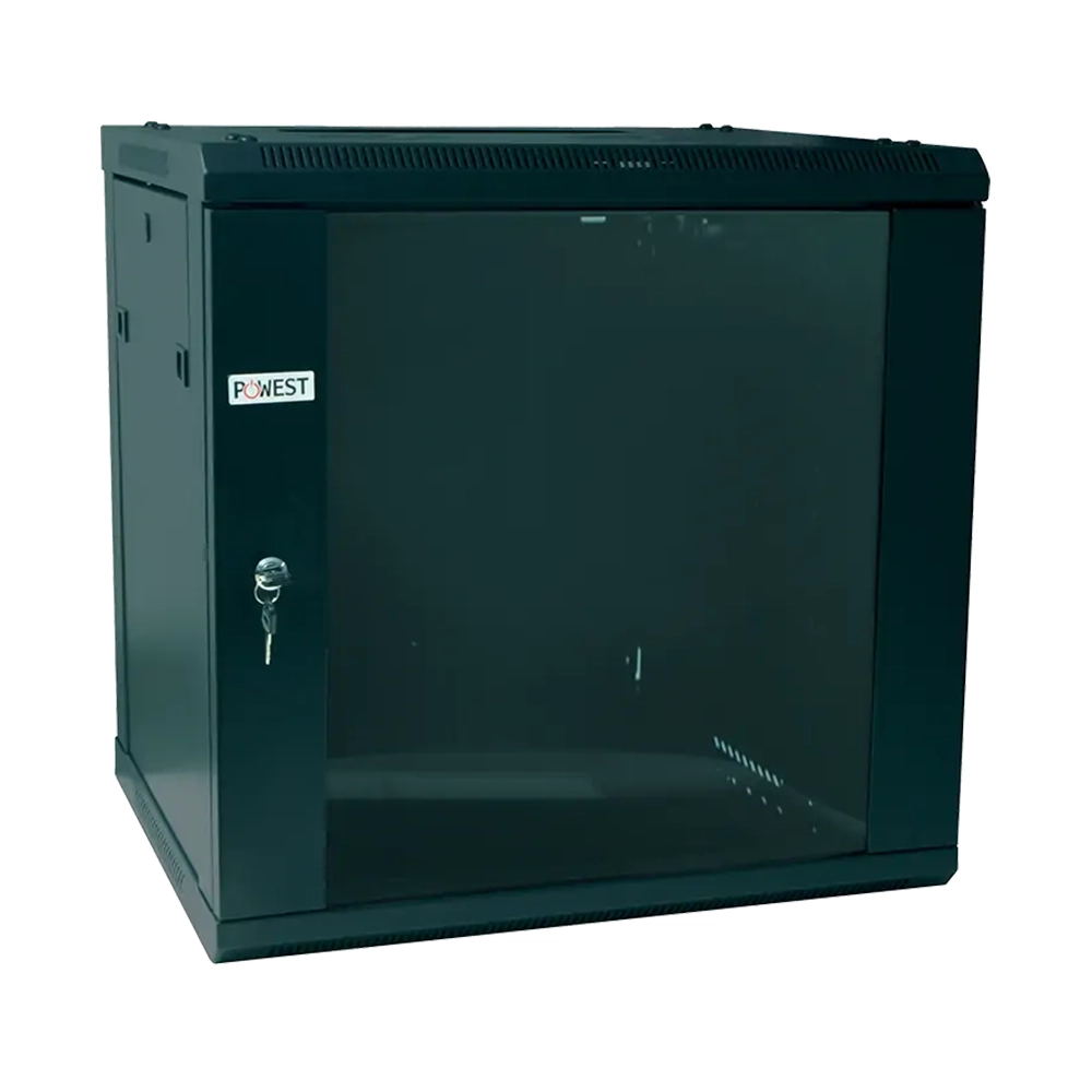 Gabinete Metálico de Pared 60x50x9U Tipo Rack 19" POWEST