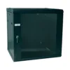 Gabinete de pared POWEST 11U 60x50 cm, rack 19", puerta de vidrio templado