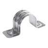 Grapa metálica para conduit 1/2" – Fijación segura para tubería EMT, IMC, PVC
