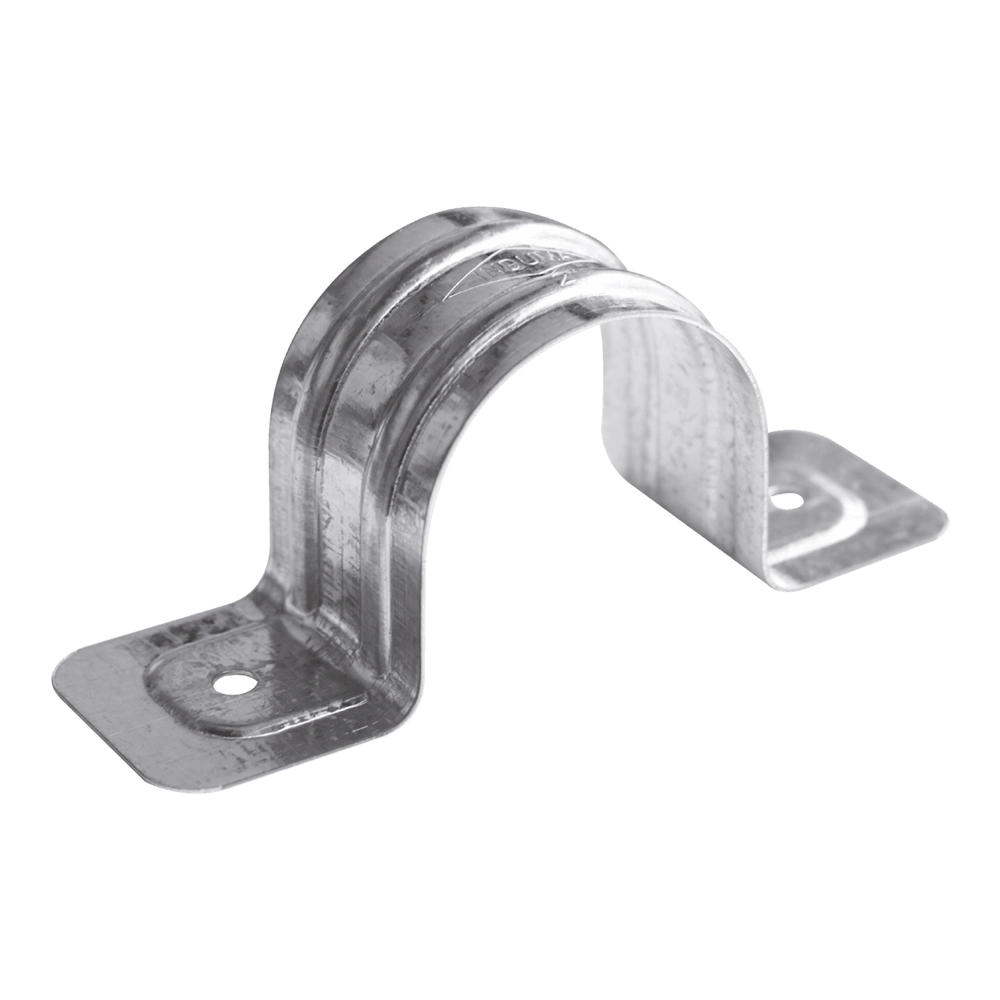 Grapa metálica para conduit 1/2" – Fijación segura para tubería EMT, IMC, PVC