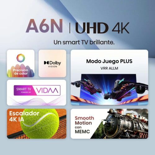 TV Hisense 50" LED UHD 4K Smart TV 50A6N VIDAA U7