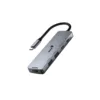 Hub Multipuerto USB 5 en 1 Genius UH-500 Gris Oscuro