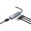 Hub Multipuerto USB 5 en 1 Genius UH-500 Gris Oscuro