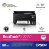 Impresora Multifuncional Inalámbrica L3251 Epson Ecotank L3251, WiFi, sin Cartuchos