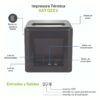 Impresora POS Térmica SAT Q22UB, USB Bluetooth, 80mm, Corte Automático 230mm/s
