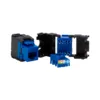 Jack Cat 6 UTP Azul Powest Conexión Fácil Normas T568A/B
