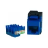 Jack Cat 6 UTP Azul Powest Conexión Fácil Normas T568A/B