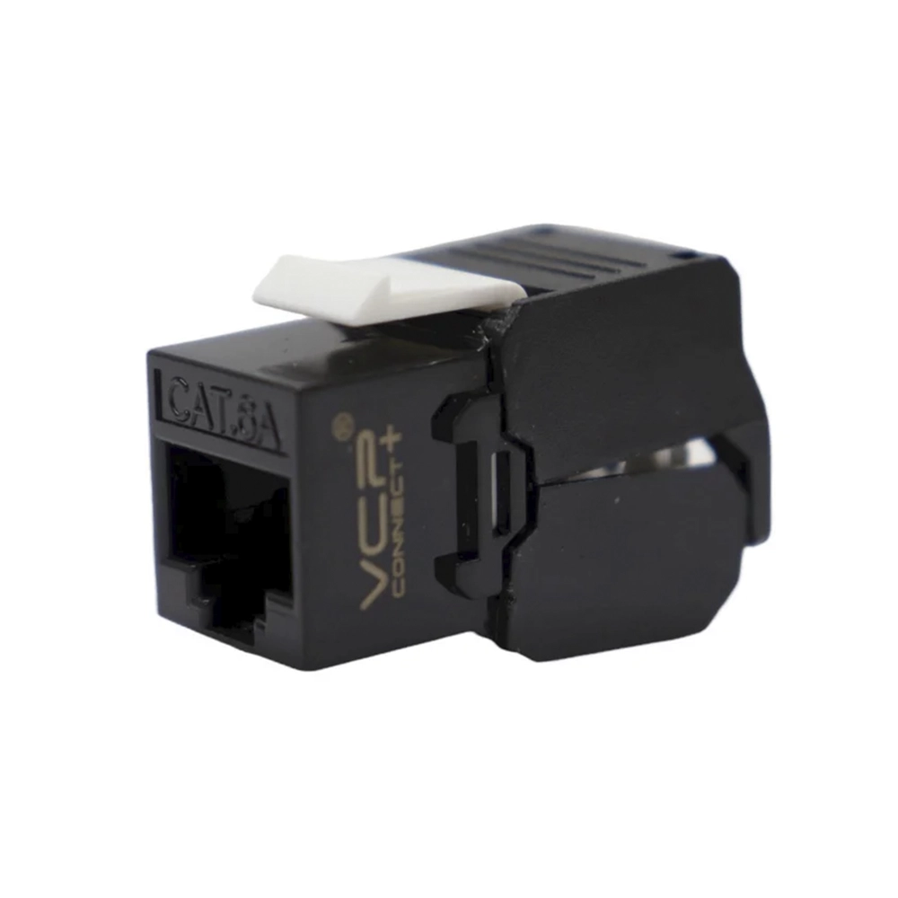 Jack RJ45 CAT 6A UTP Negro – Alto Desempeño para Voz y Datos