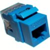 Jack RJ45 Keystone Cat 5e UTP Azul – Conector de alto rendimiento para redes confiables