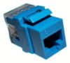 Jack RJ45 Keystone Cat 5e UTP Azul – Conector de alto rendimiento para redes confiables