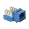 Jack CAT 5E UTP Azul Alta Velocidad Red Conexión Segura