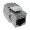 Jack Cat 6A UTP Negro Alta Velocidad Redes Voz/Datos