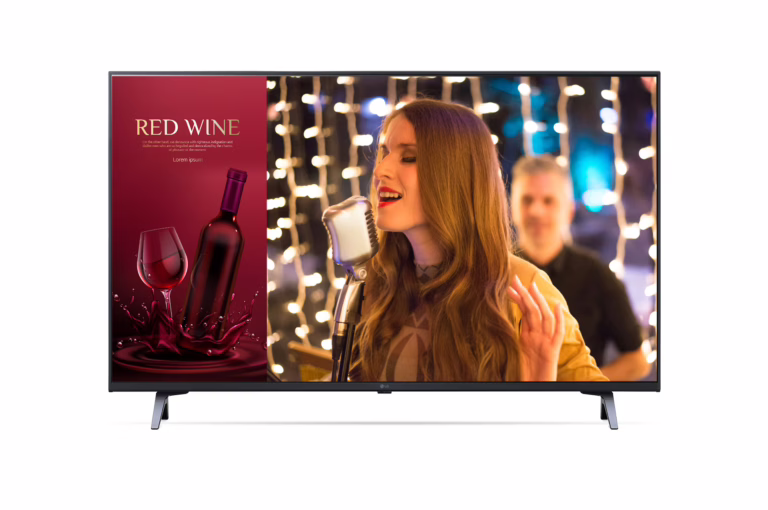 Televisor Corporativo LG 43" Cartelería 4K UHD Señalización Profesional