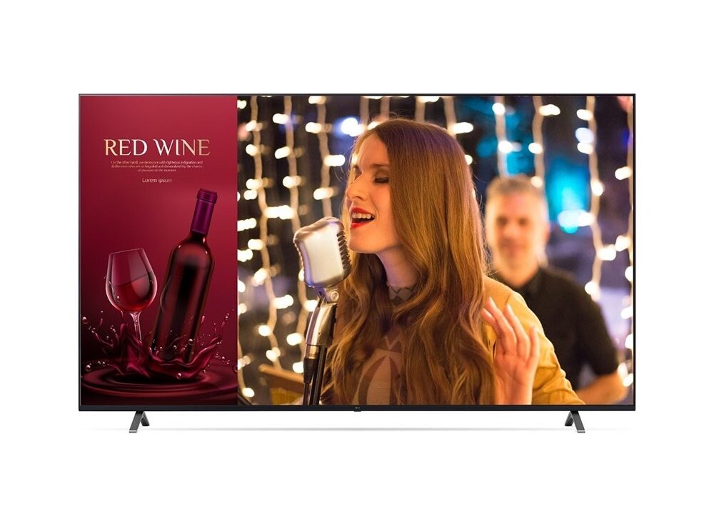 Monitor TV comercial LG 65" UHD