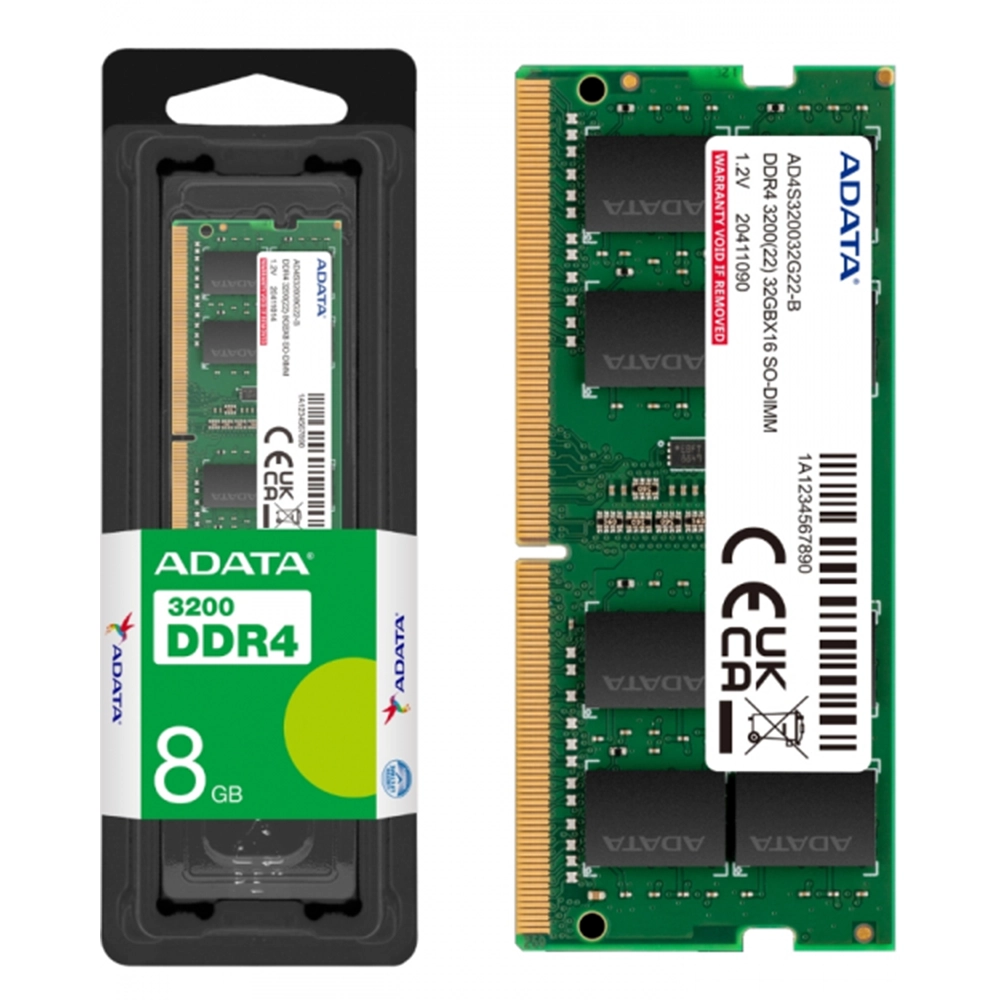 MEMORIA DDR4 8GB PORTATIL ADATA 3200