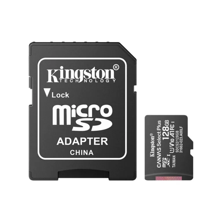 Memoria Micro SD 128GB Kingston Clase 10 UHS-I Rápida y Segura