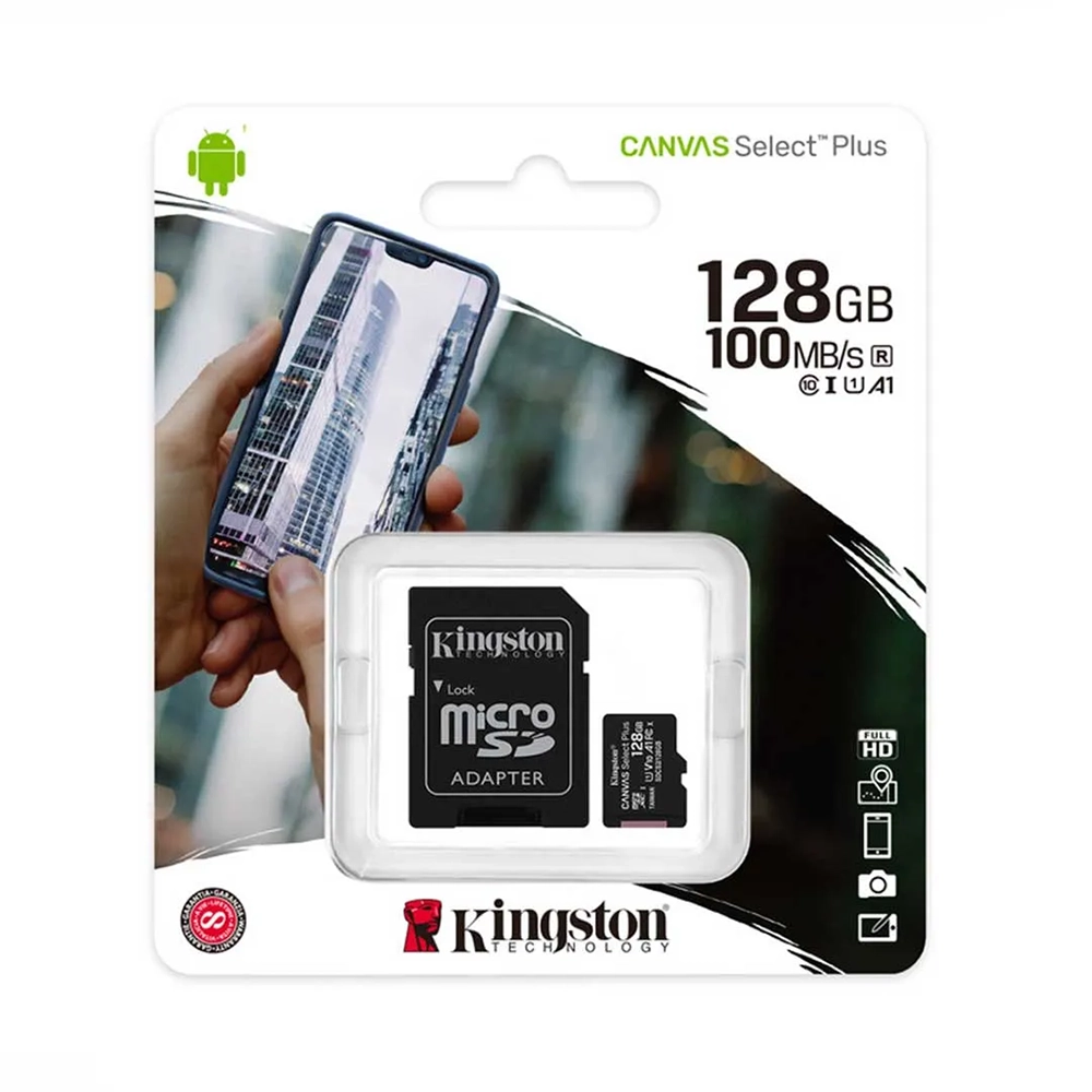 Memoria Micro SD 128Gb Kingston Clase 10