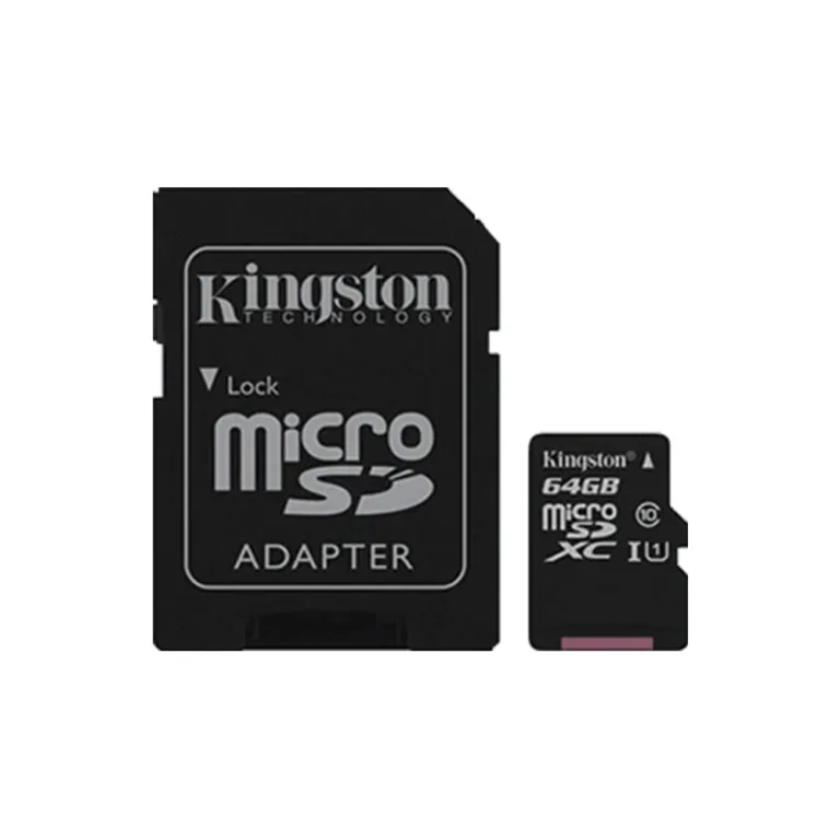 Memoria Micro SD 64GB Kingston Clase 10 Lectura 100MB/s UHS-I