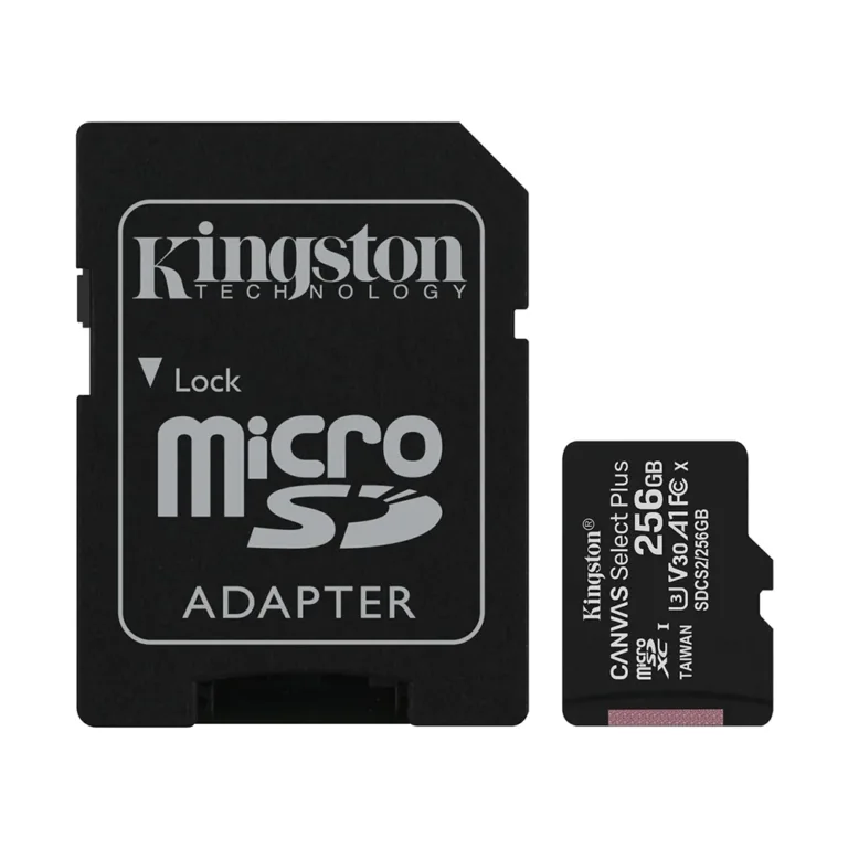 Memoria Micro SD Kingston 256GB Ultra Rápida UHS-I U3 V30
