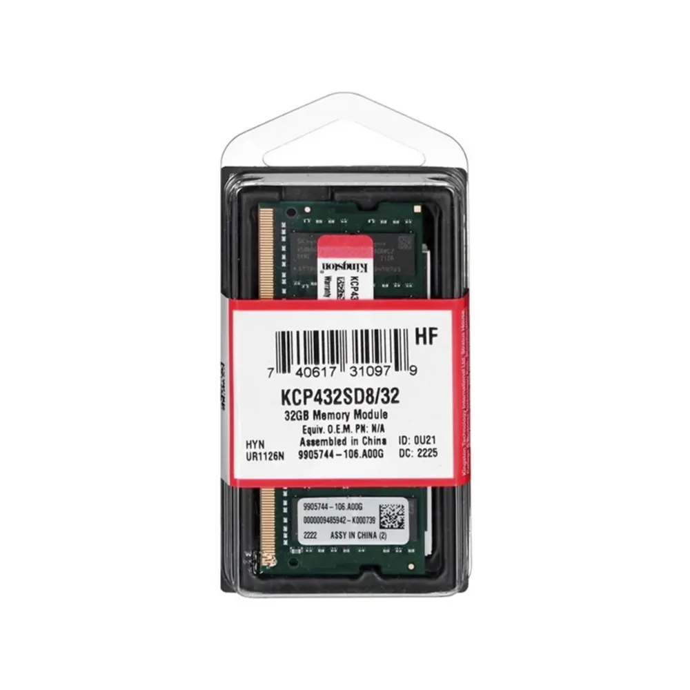 Memoria RAM DDR4 32GB 3200MHz para Portátil Kingston
