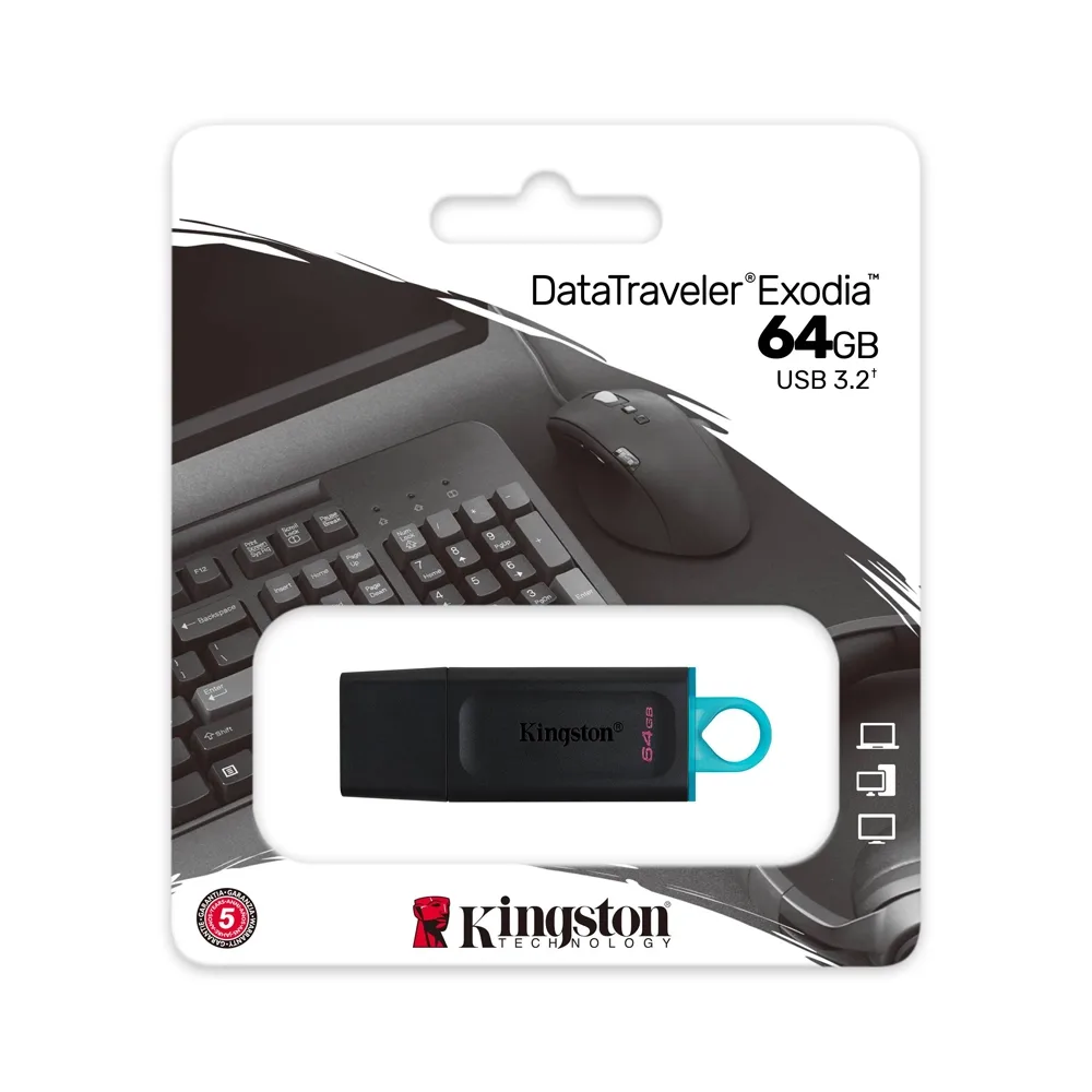 Memoria USB 64GB Kingston DT Exodia