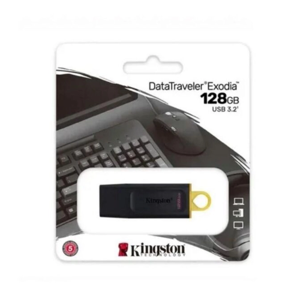 Memoria USB Kingston DT Exodia 128GB USB 3.2 Gen 1 Diseño Portátil