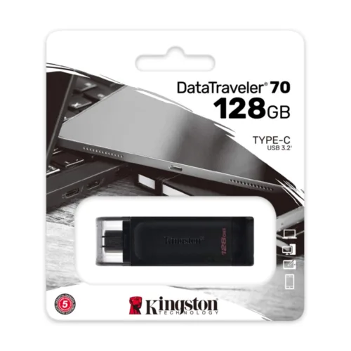 Memoria USB Tipo C 128GB Kingston DataTraveler DT70