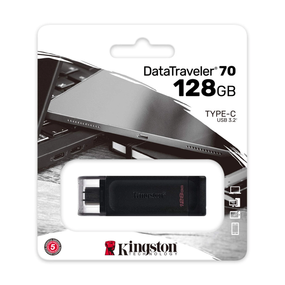 Memoria USB Tipo C 128GB Kingston DataTraveler DT70