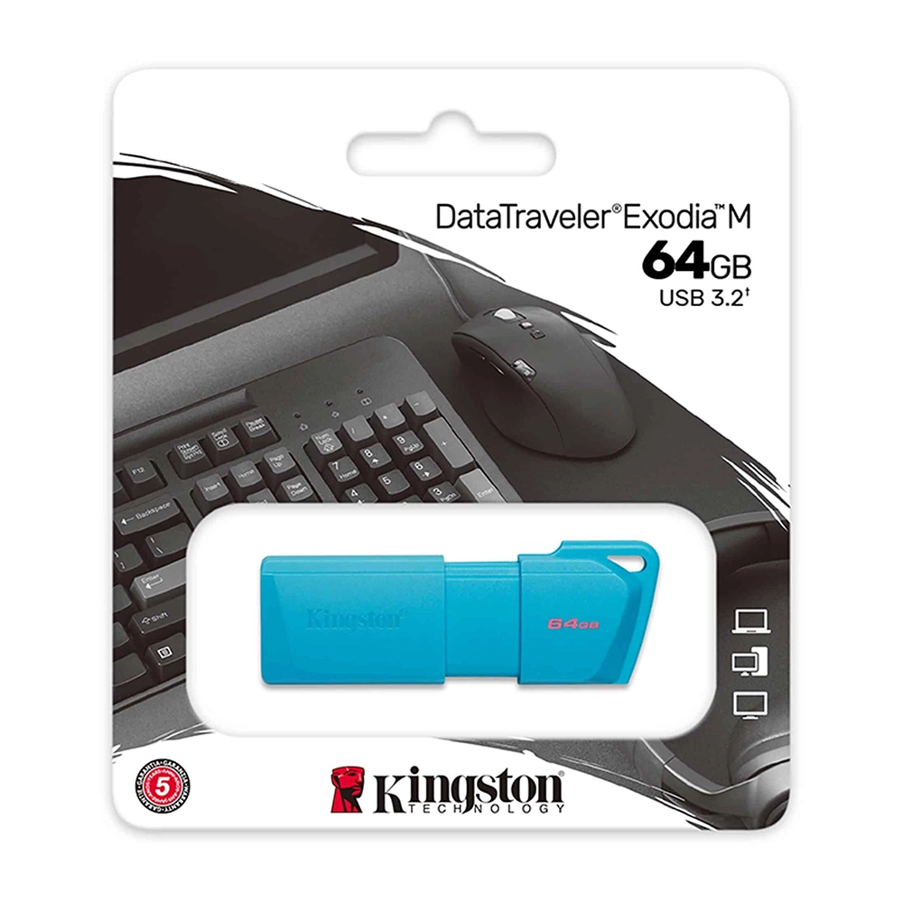 Memoria Usb 64Gb Kingston Azul Exodia 3.2