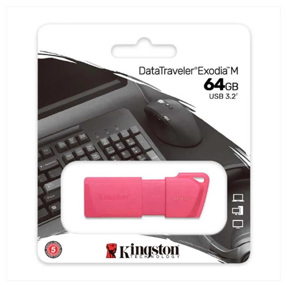 Memoria Usb 64Gb Kingston Rosada Exodia 3.2