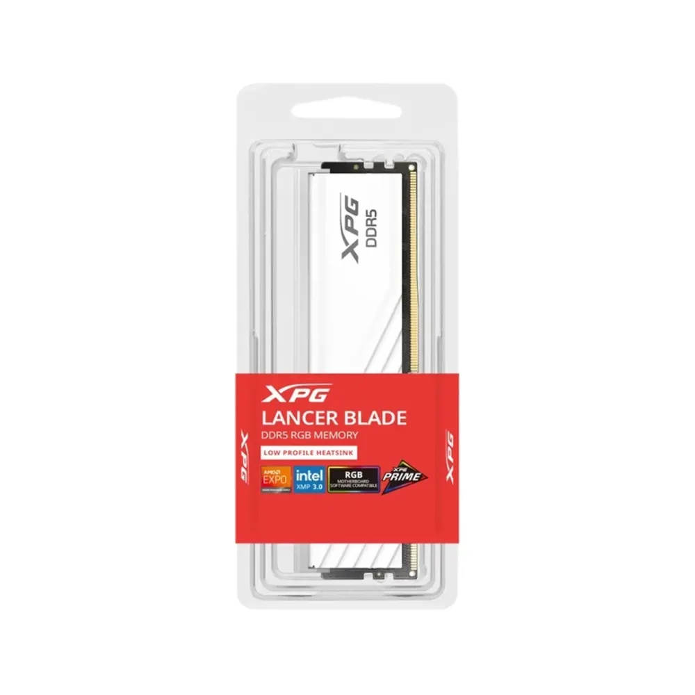 Memoria RAM XPG Lancer Blade DDR5 16GB 6000MHz RGB Blanca Compacta