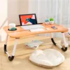 Mesa Cama Para Laptop 50cm Madera Laminada Portavaso y Holder Tablet
