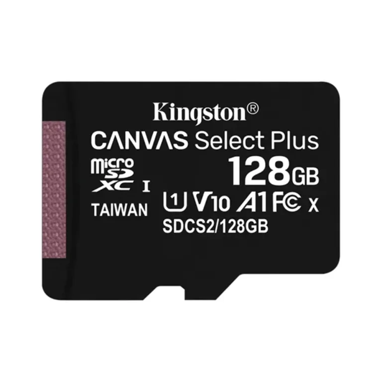 MicroSDXC Kingston Canvas Select 128GB Clase 10 A1 Adaptador SD Incluido