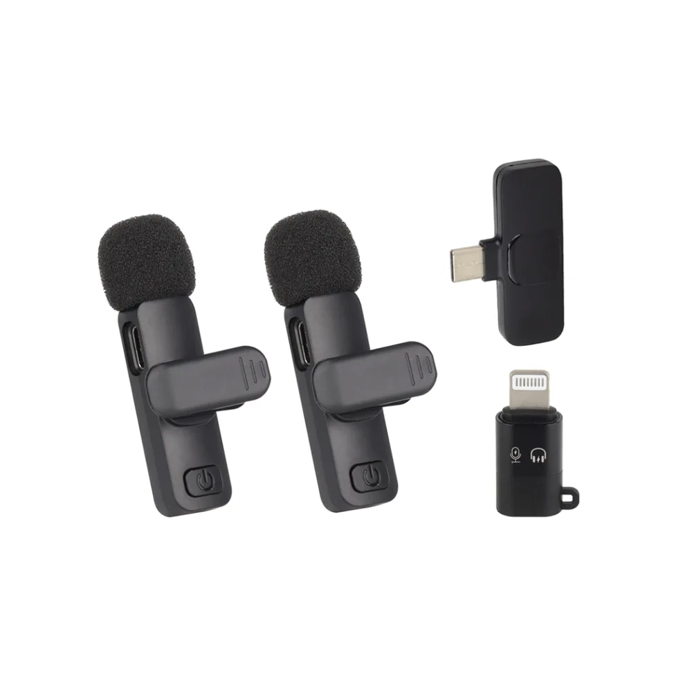Micrófono Solapa Inalámbrico K9 Sed X2 Tipo C & iPhone Sonido Nítido