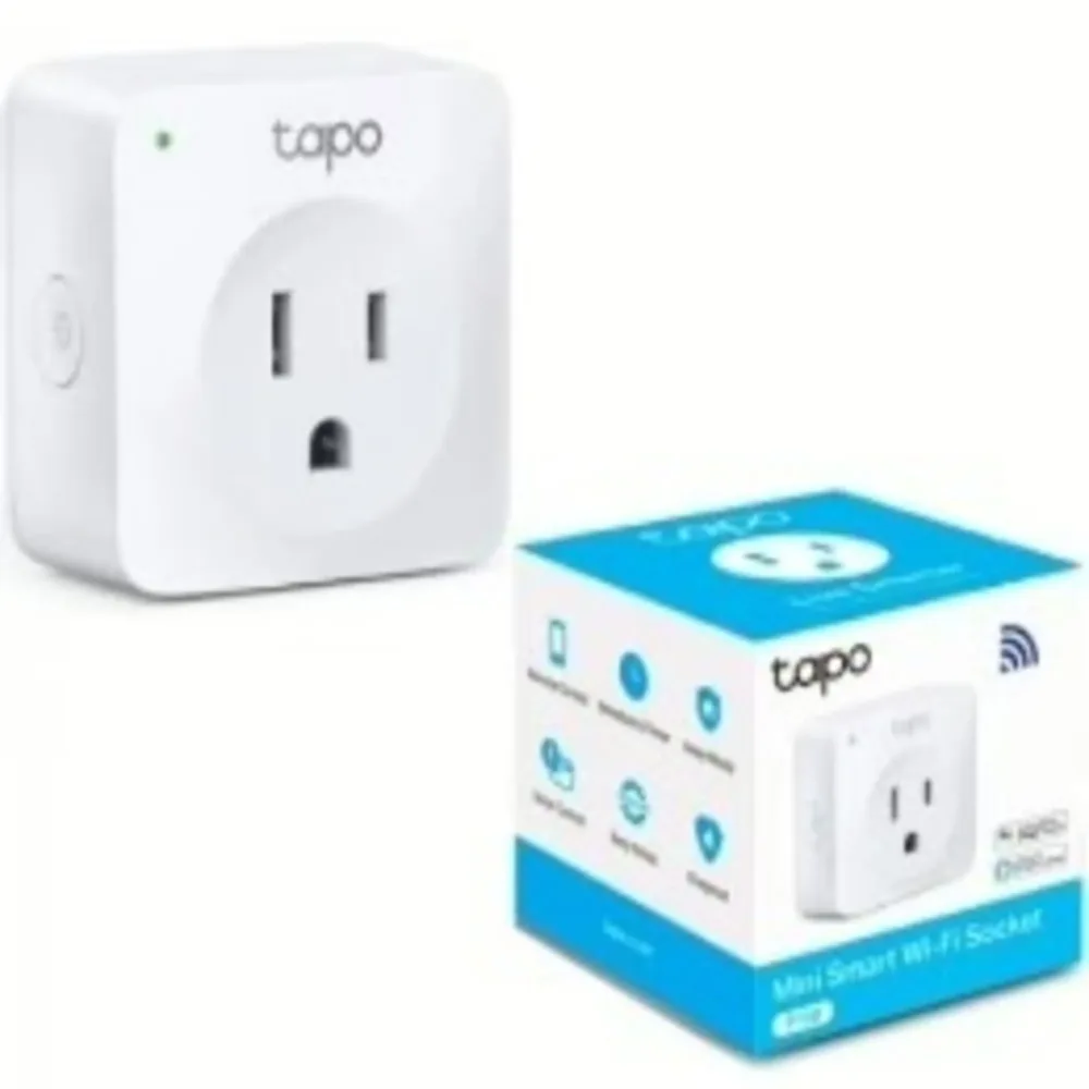 Mini enchufe inteligente Wi-Fi TP-Link Tapo P100 – Control remoto, Alexa y Google, diseño compacto