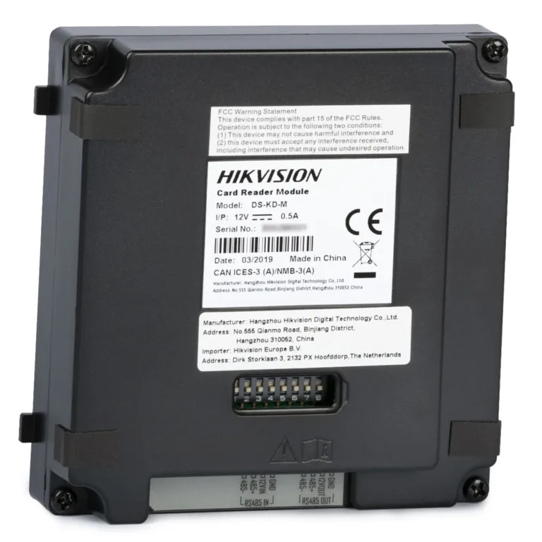 Modulador IP Lector DS-KD-M TV Portero Mifare IP65 Hikvision